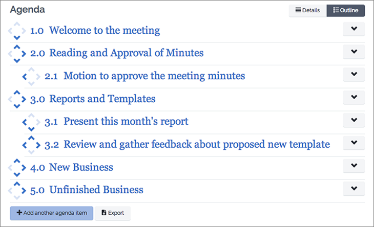 how to create a meeting agenda