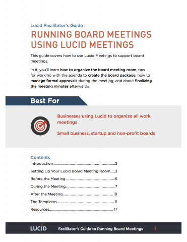 boards and committees lucid meetings